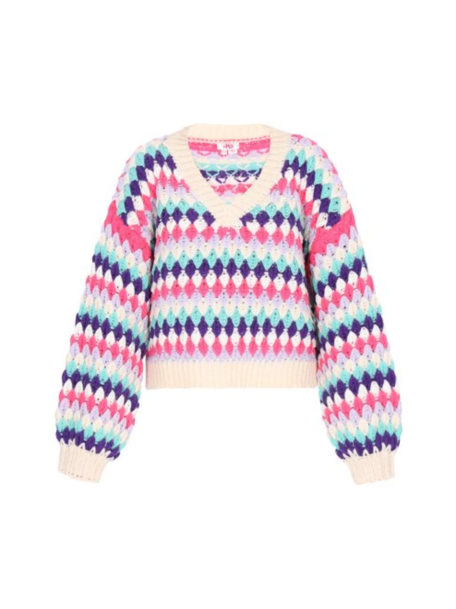MyMo Damen Pullover in türkis