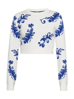 MyMo Damen Pullover in weiß - Ausschnitt: Rundhals