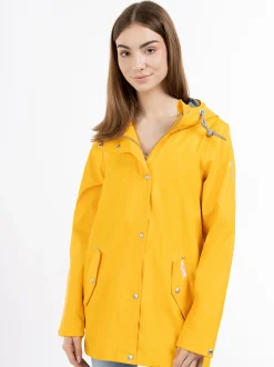 MyMo Damen Regenjacke in gelb