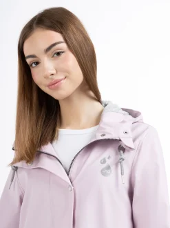 MyMo Damen Regenjacke in rosa