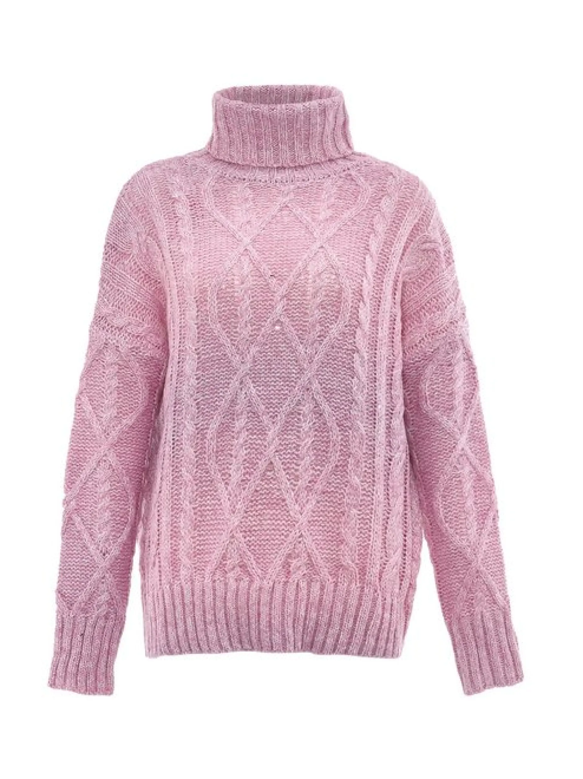 MyMo Damen Rollkragenpullover in mehrfarbig