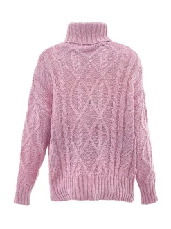 MyMo Damen Rollkragenpullover in mehrfarbig