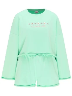 MyMo Damen Set in mint - Ausschnitt: Rundhals