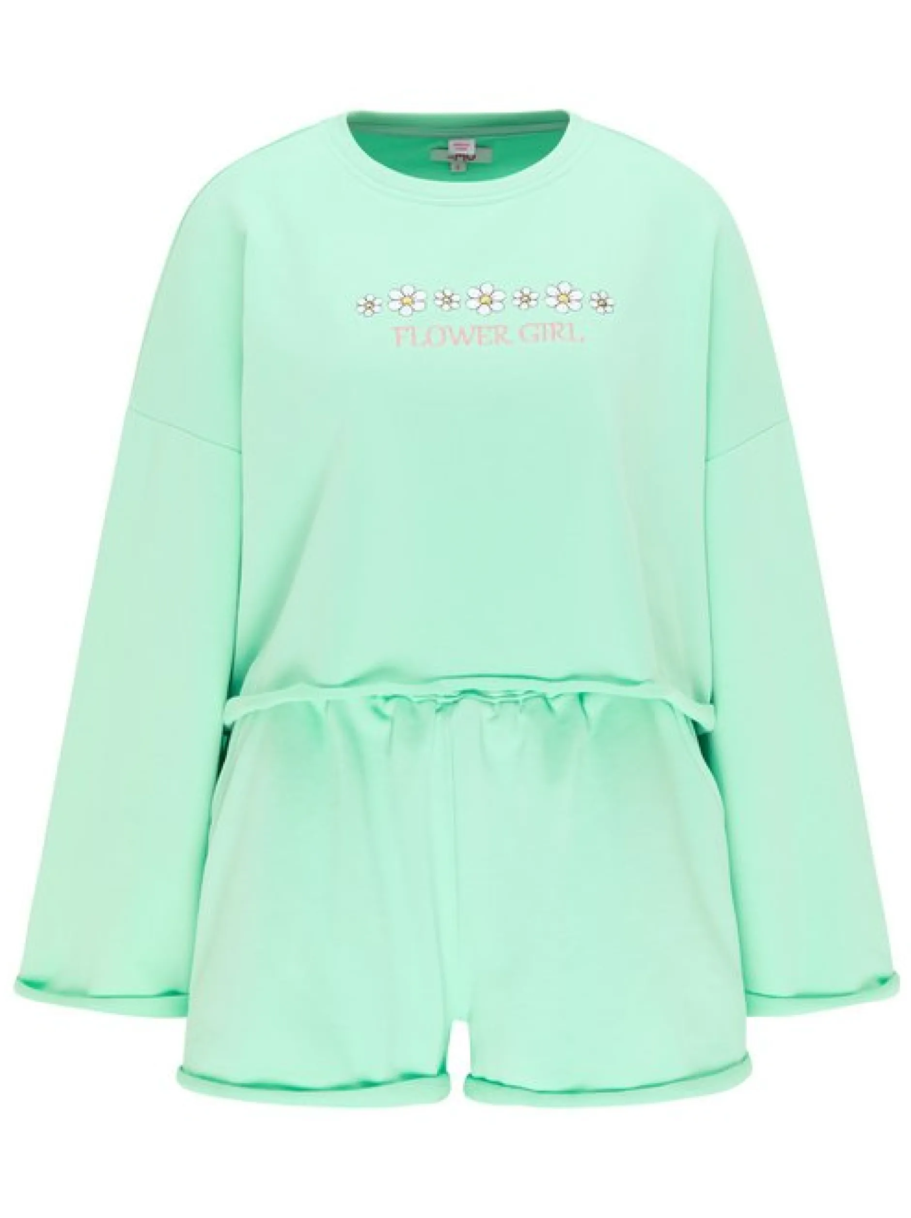 MyMo Damen Set in mint - Ausschnitt: Rundhals