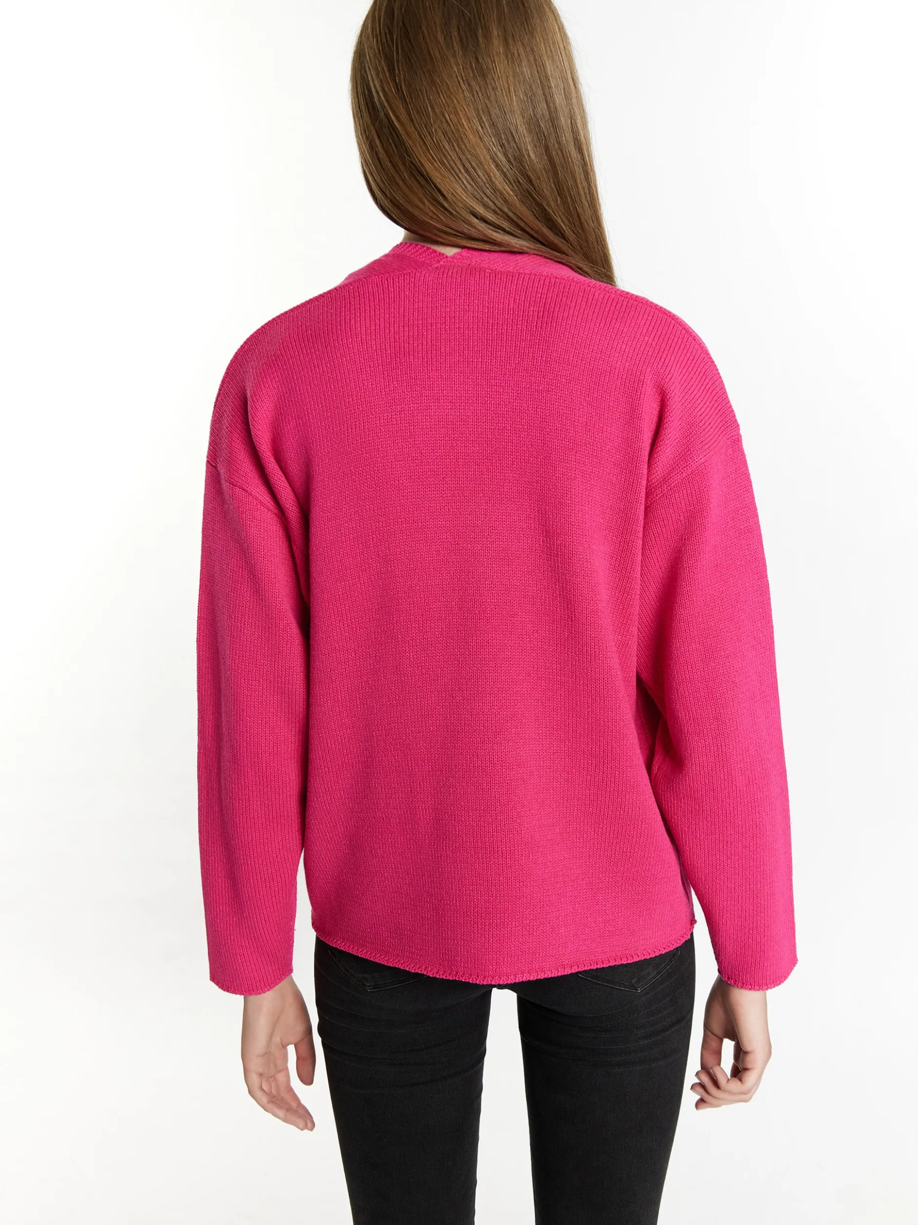 MyMo Damen Strickcardigan in pink