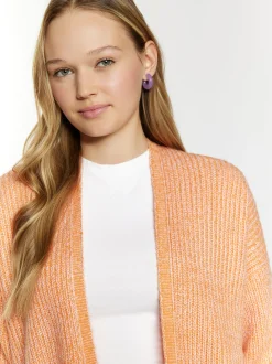 MyMo Damen Strickcardigan in orange