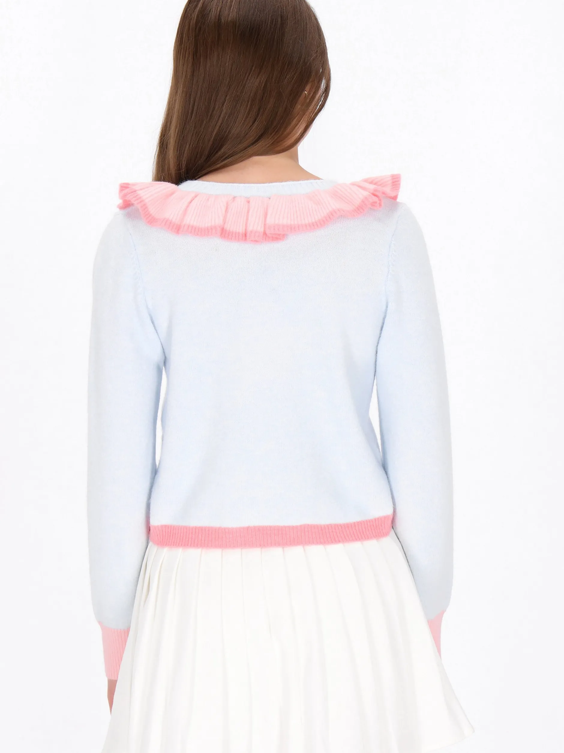 MyMo Damen Strickjacke in blau