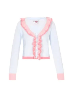 MyMo Damen Strickjacke in blau