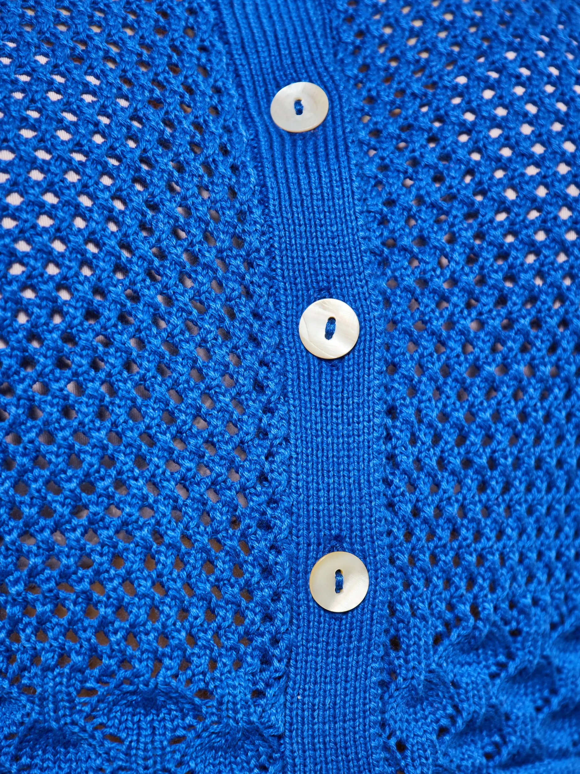 MyMo Damen Strickjacke in blau