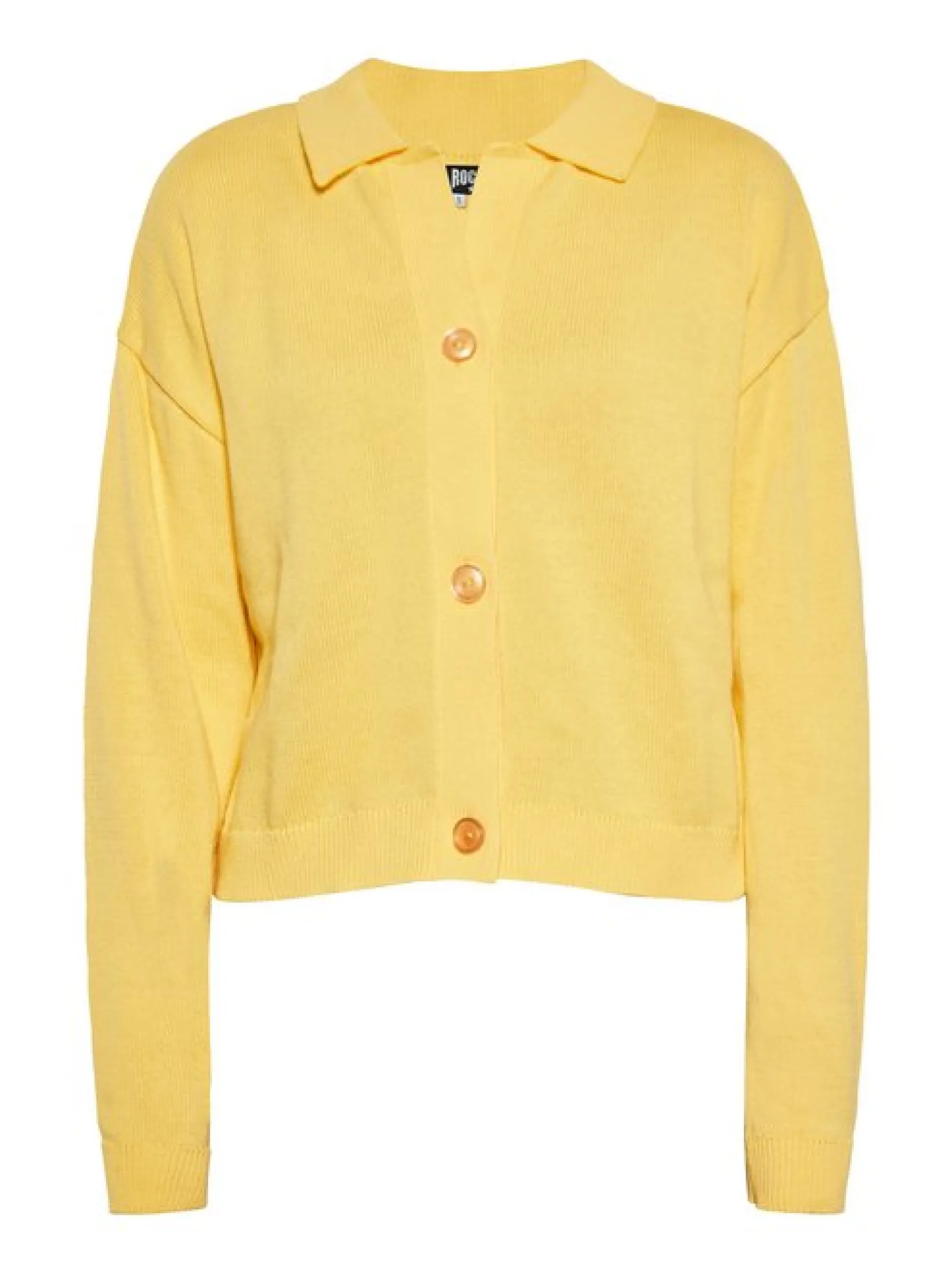 MyMo Damen Strickjacke in gelb