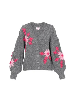 MyMo Damen Strickjacke in grau