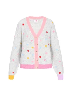 MyMo Damen Strickjacke in grau