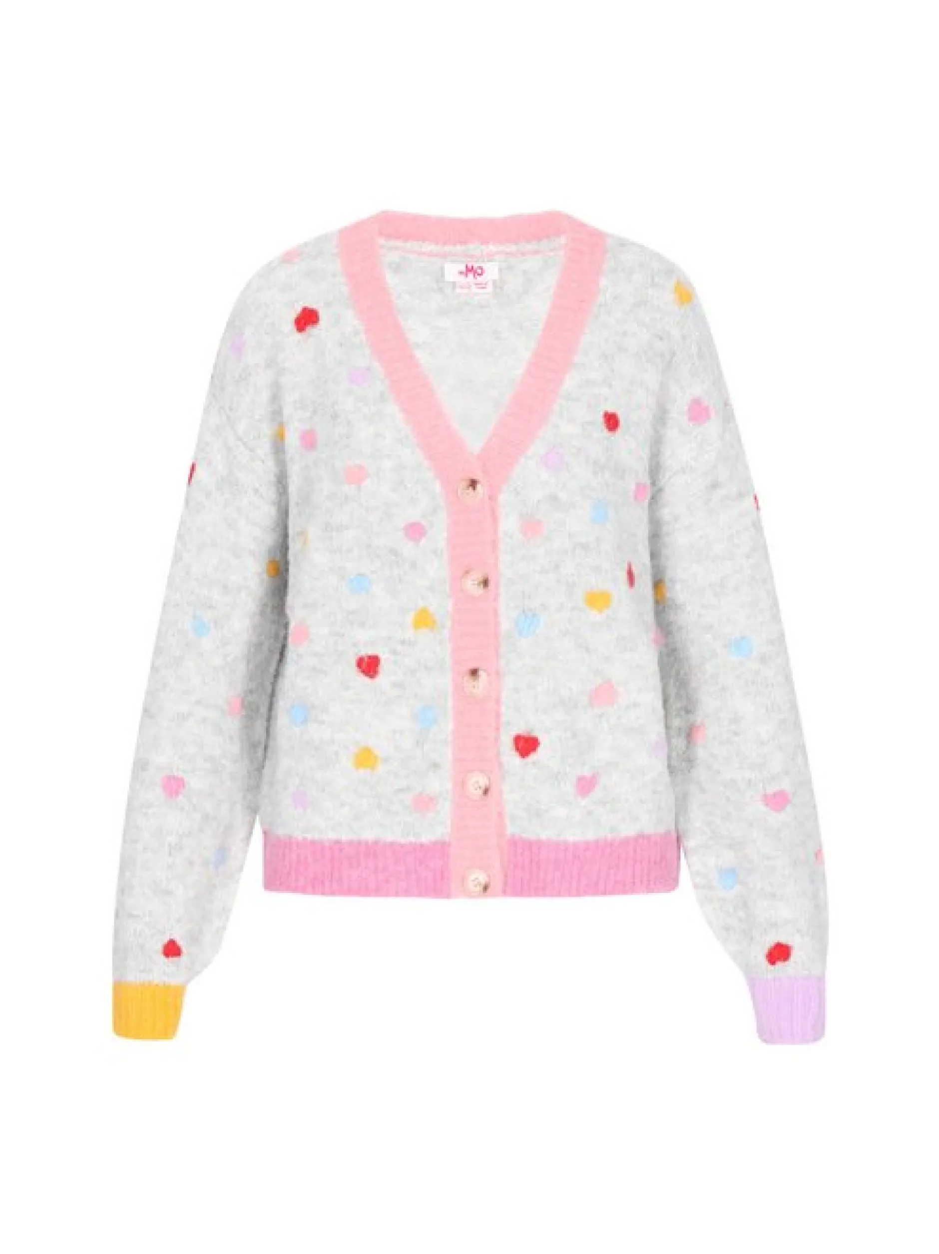 MyMo Damen Strickjacke in grau