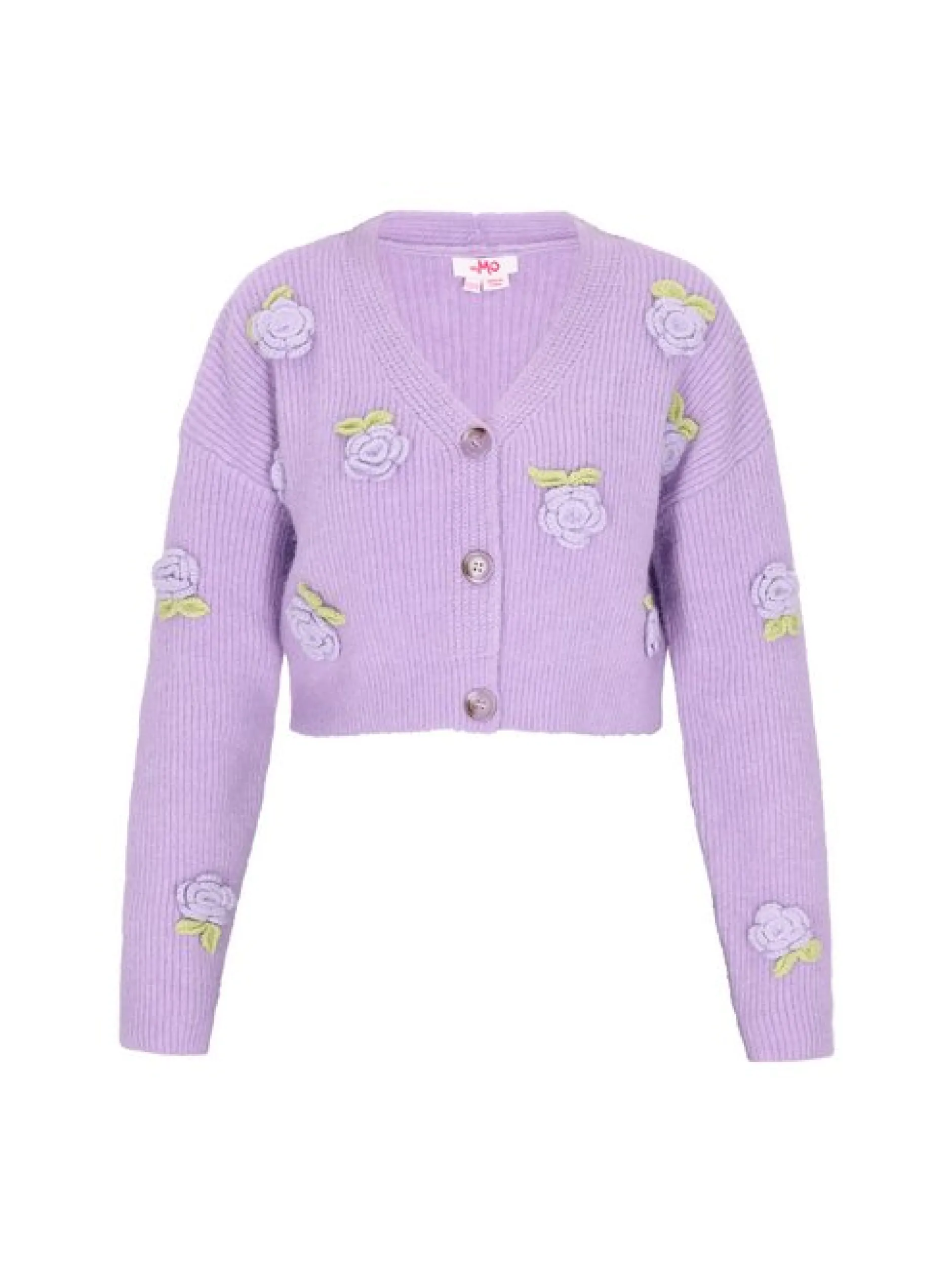 MyMo Damen Strickjacke in lila