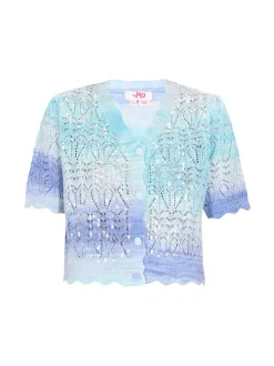 MyMo Damen Strickjacke in mehrfarbig