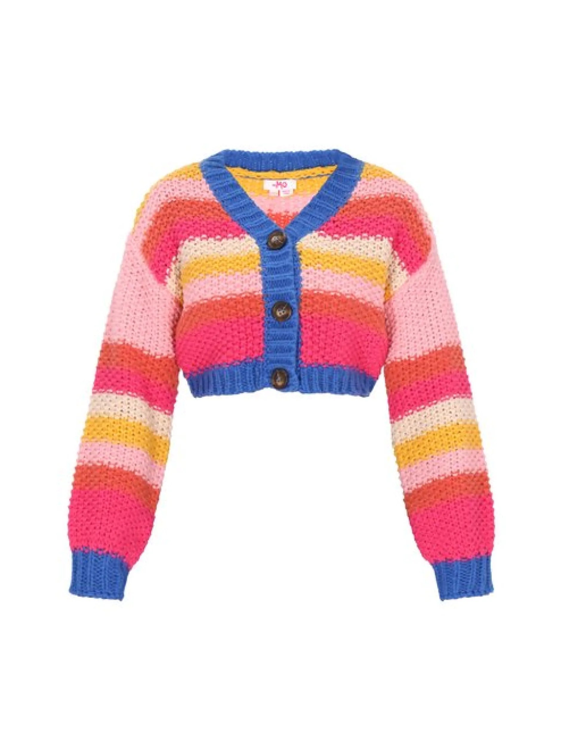 MyMo Damen Strickjacke in mehrfarbig