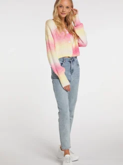 MyMo Damen Strickjacke in mehrfarbig