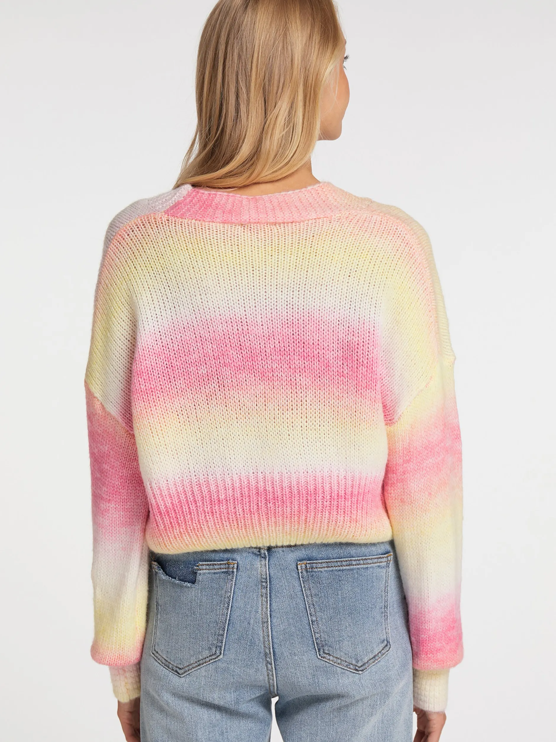 MyMo Damen Strickjacke in mehrfarbig