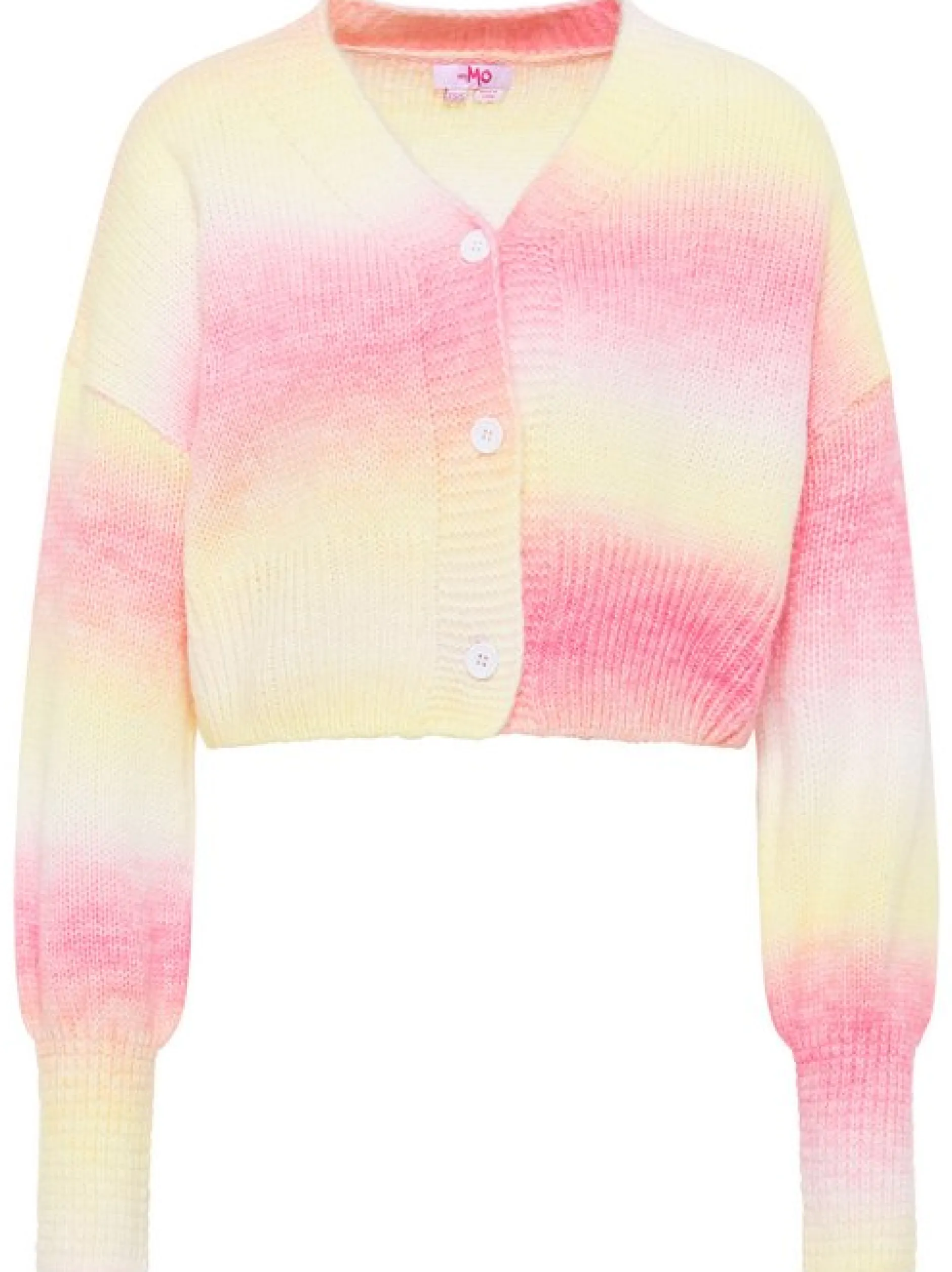 MyMo Damen Strickjacke in mehrfarbig