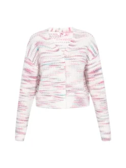 MyMo Damen Strickjacke in mehrfarbig