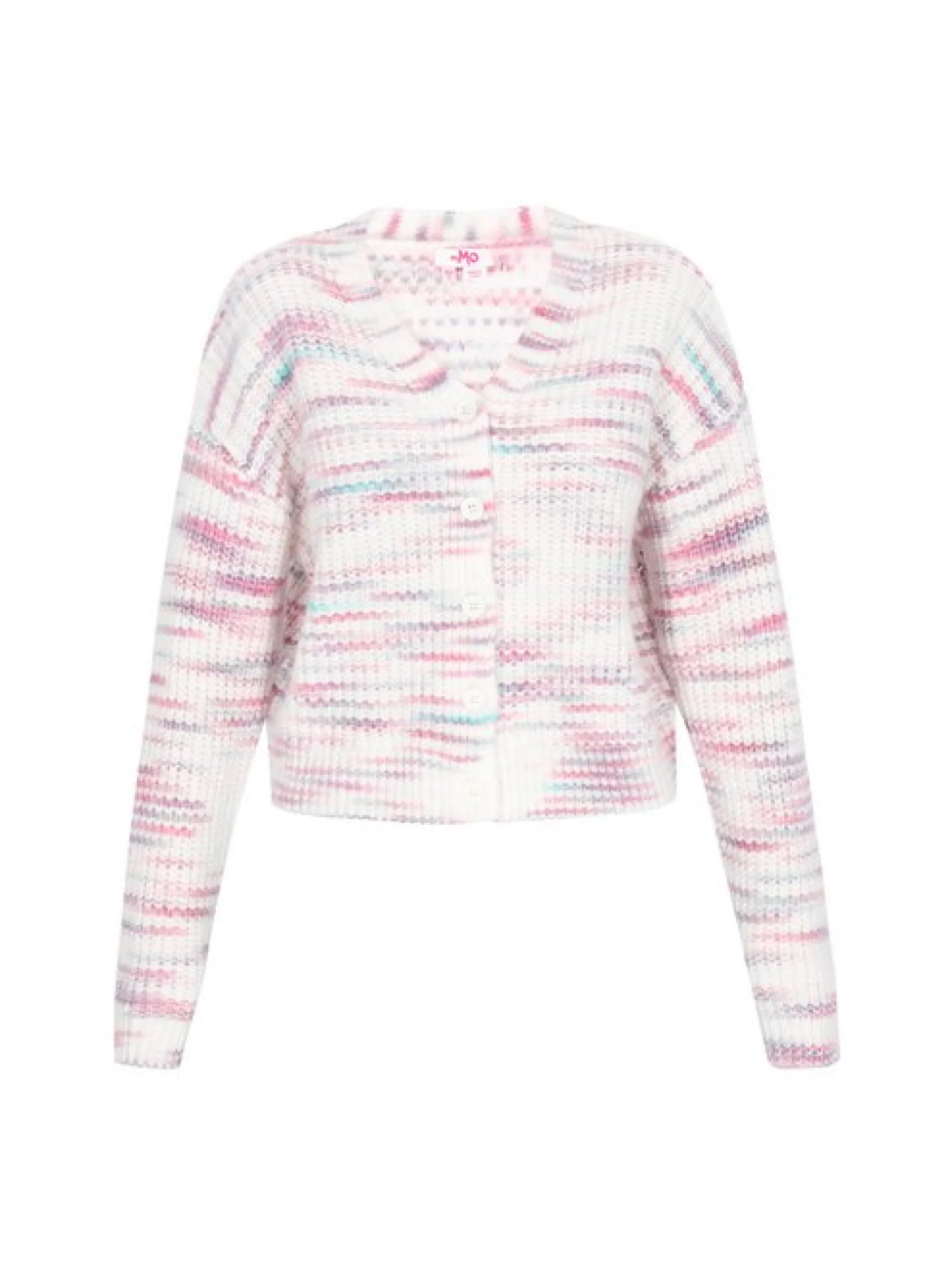 MyMo Damen Strickjacke in mehrfarbig