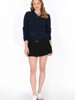 MyMo Damen Strickjacke in melange