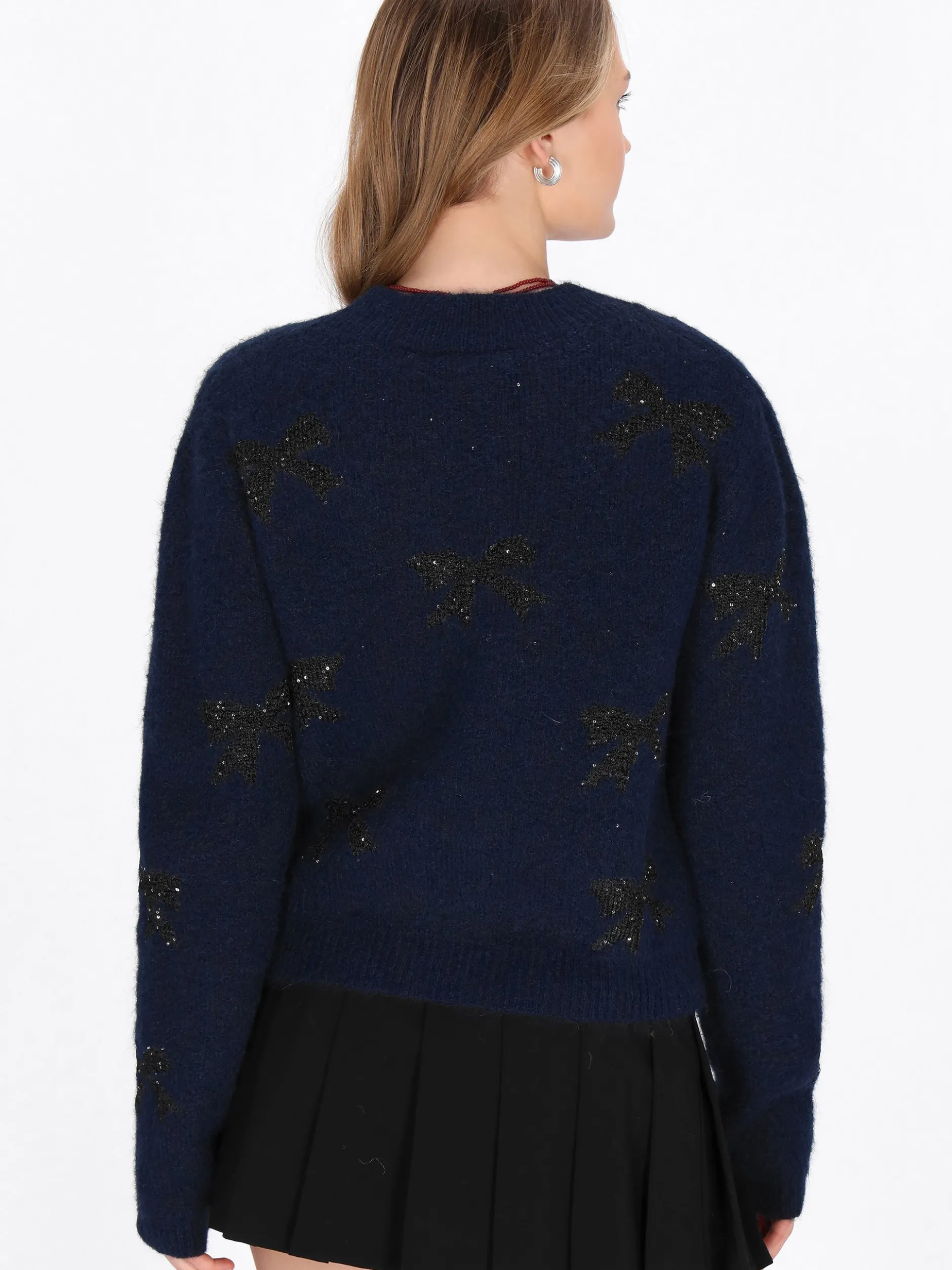 MyMo Damen Strickjacke in melange