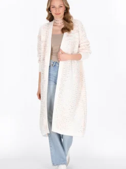 MyMo Damen Strickjacke in melange
