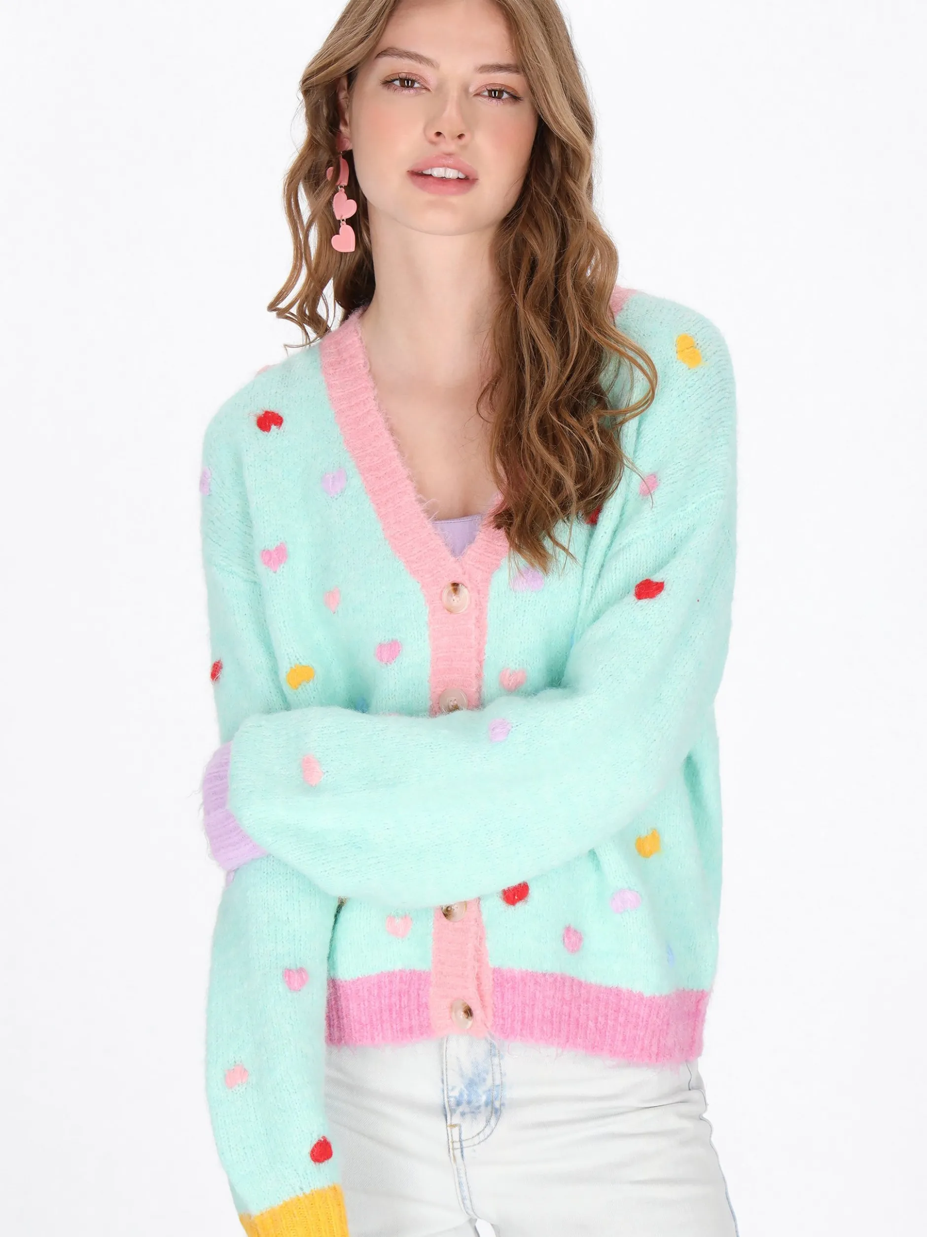 MyMo Damen Strickjacke in mint