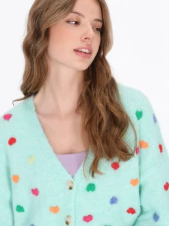 MyMo Damen Strickjacke in mint