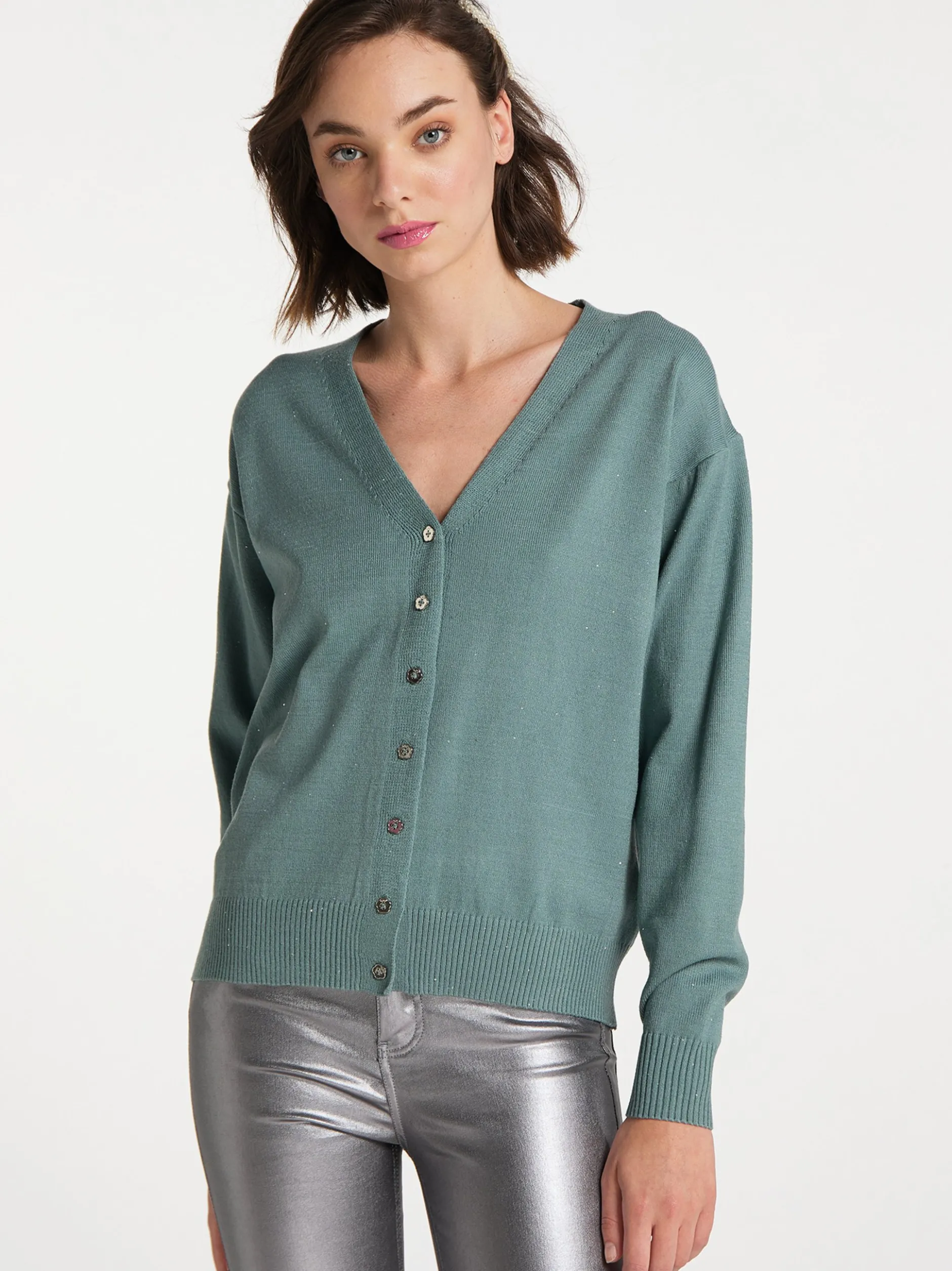 MyMo Damen Strickjacke in mint