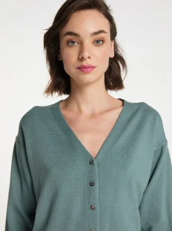 MyMo Damen Strickjacke in mint