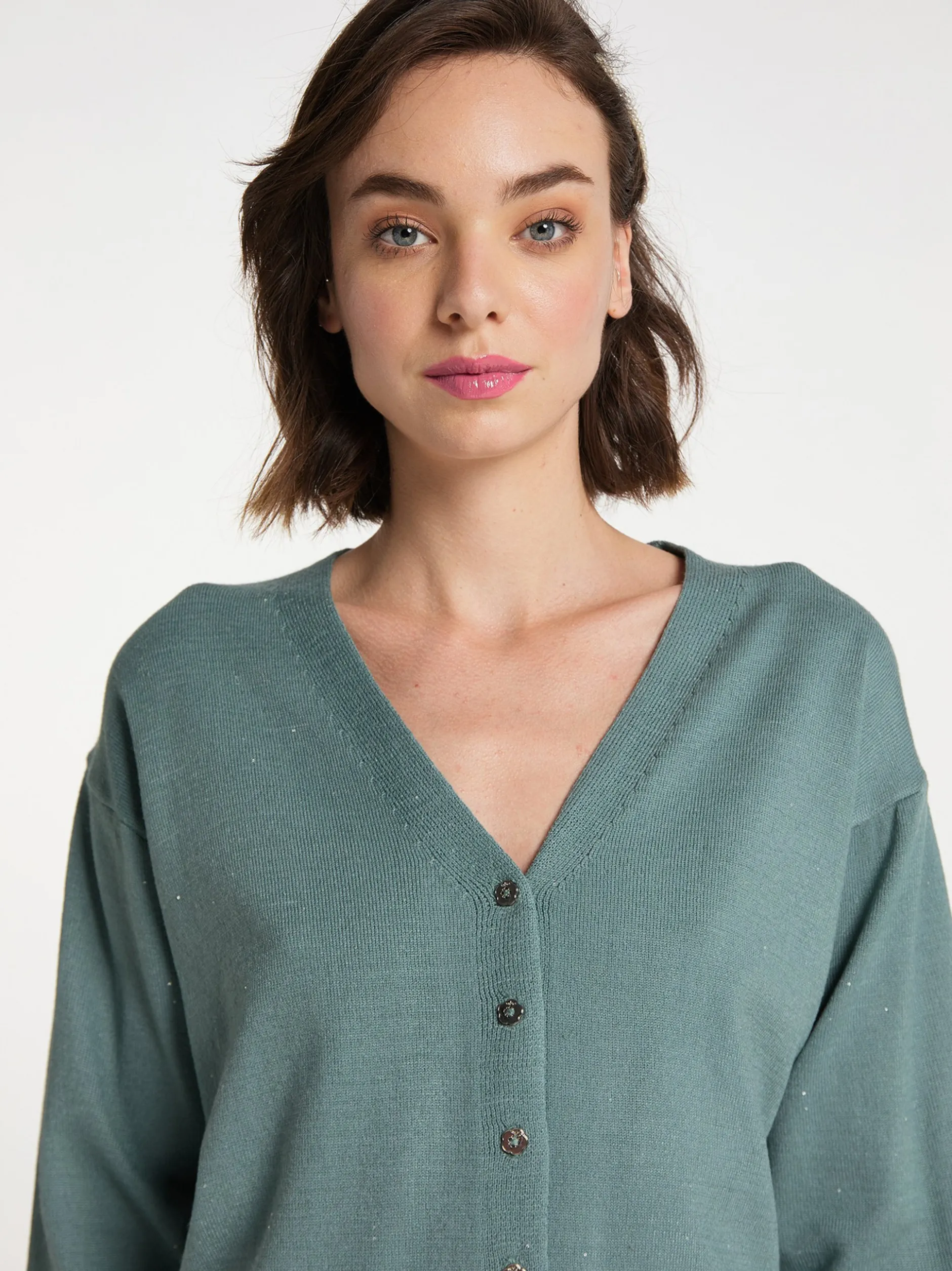 MyMo Damen Strickjacke in mint