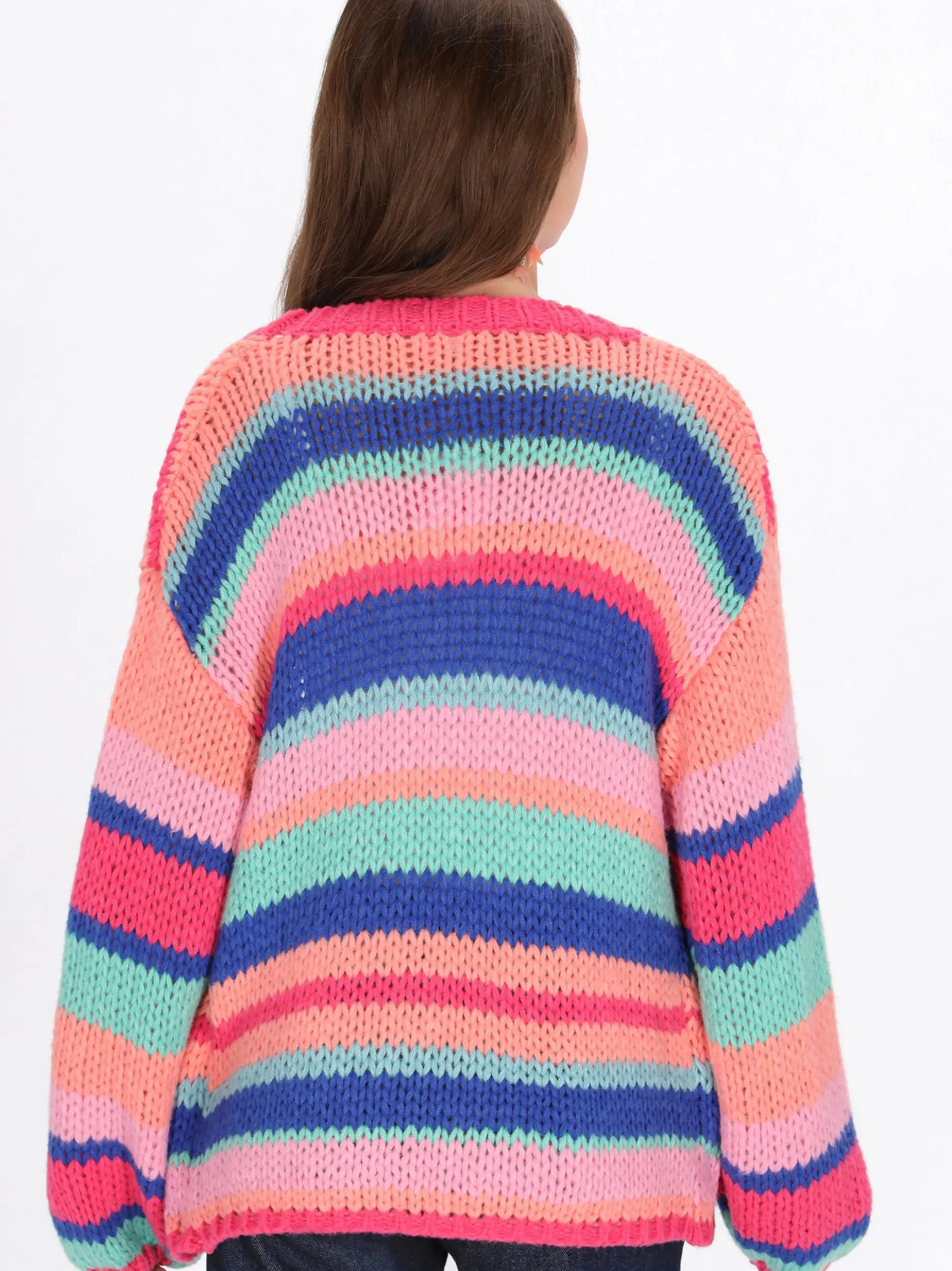 MyMo Damen Strickjacke in orange