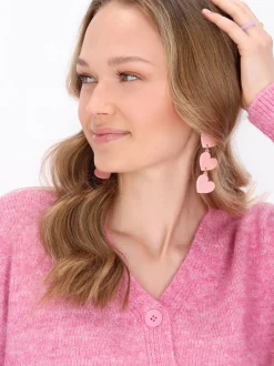MyMo Damen Strickjacke in pink - Ausschnitt: Rundhals