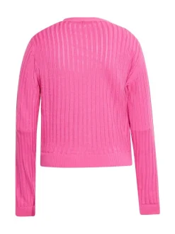 MyMo Damen Strickjacke in pink