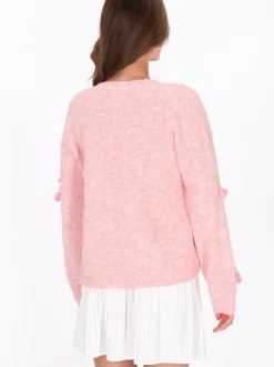 MyMo Damen Strickjacke in pink