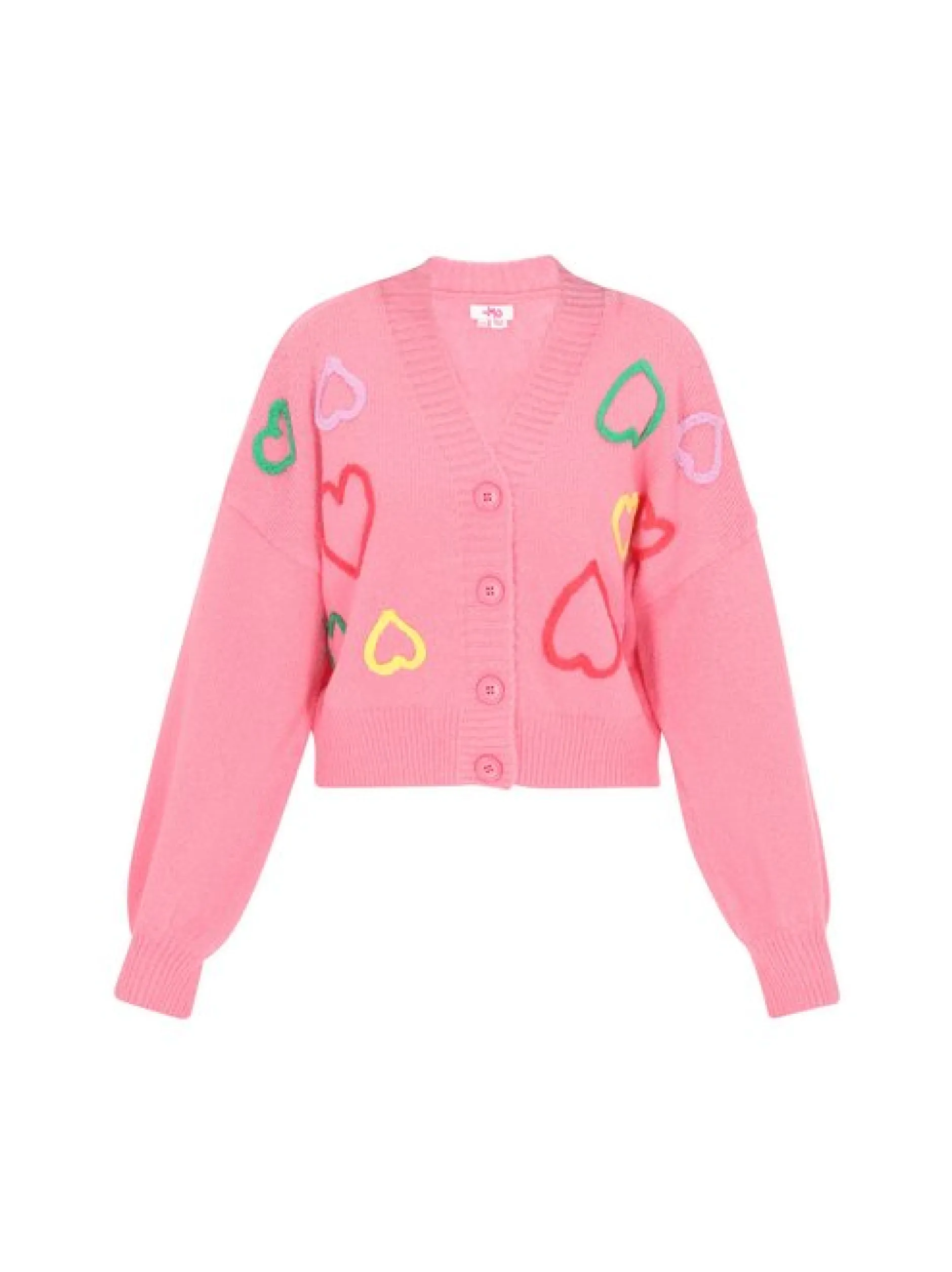 MyMo Damen Strickjacke in pink
