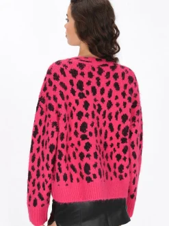 MyMo Damen Strickjacke in pink