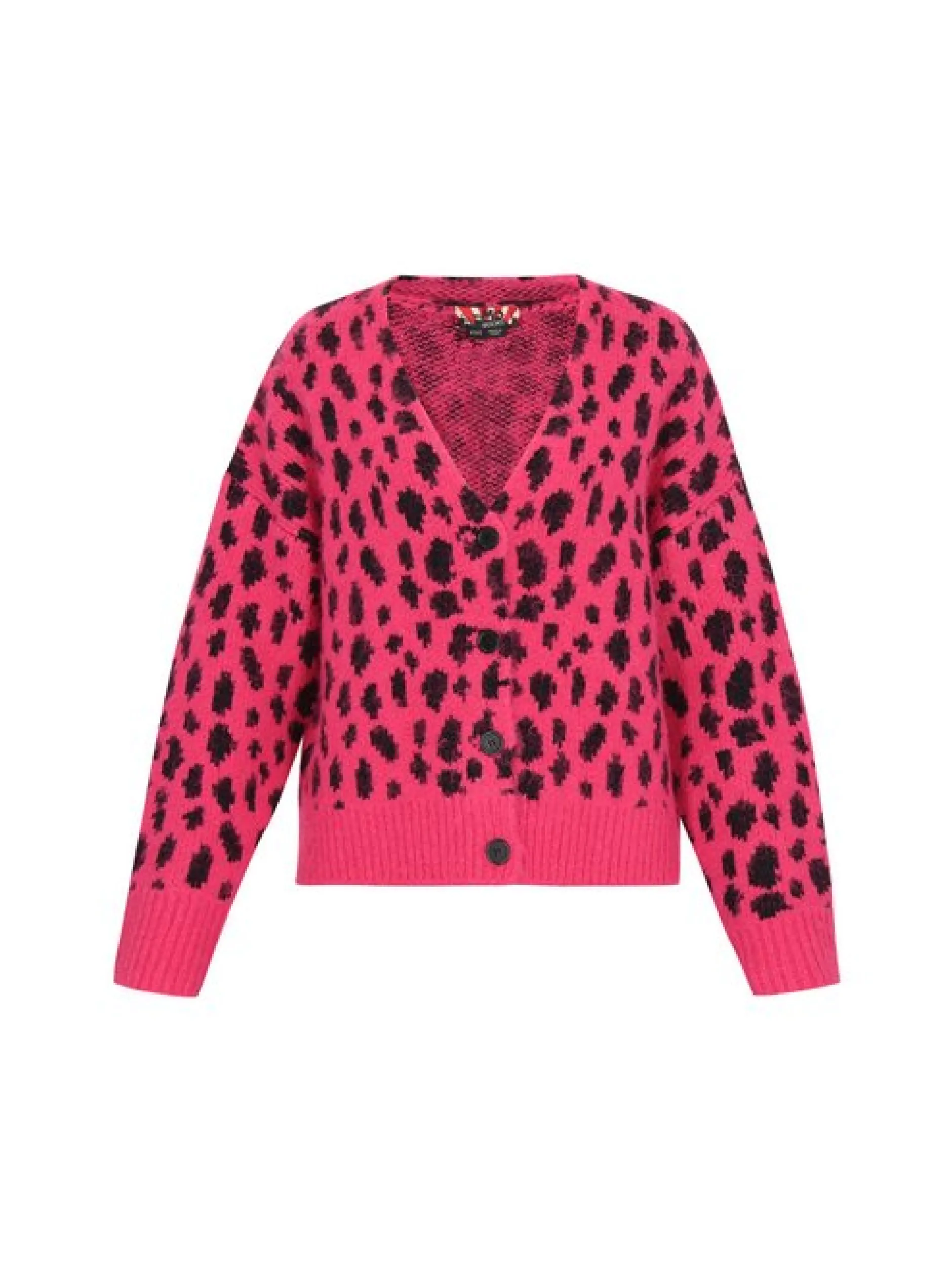 MyMo Damen Strickjacke in pink