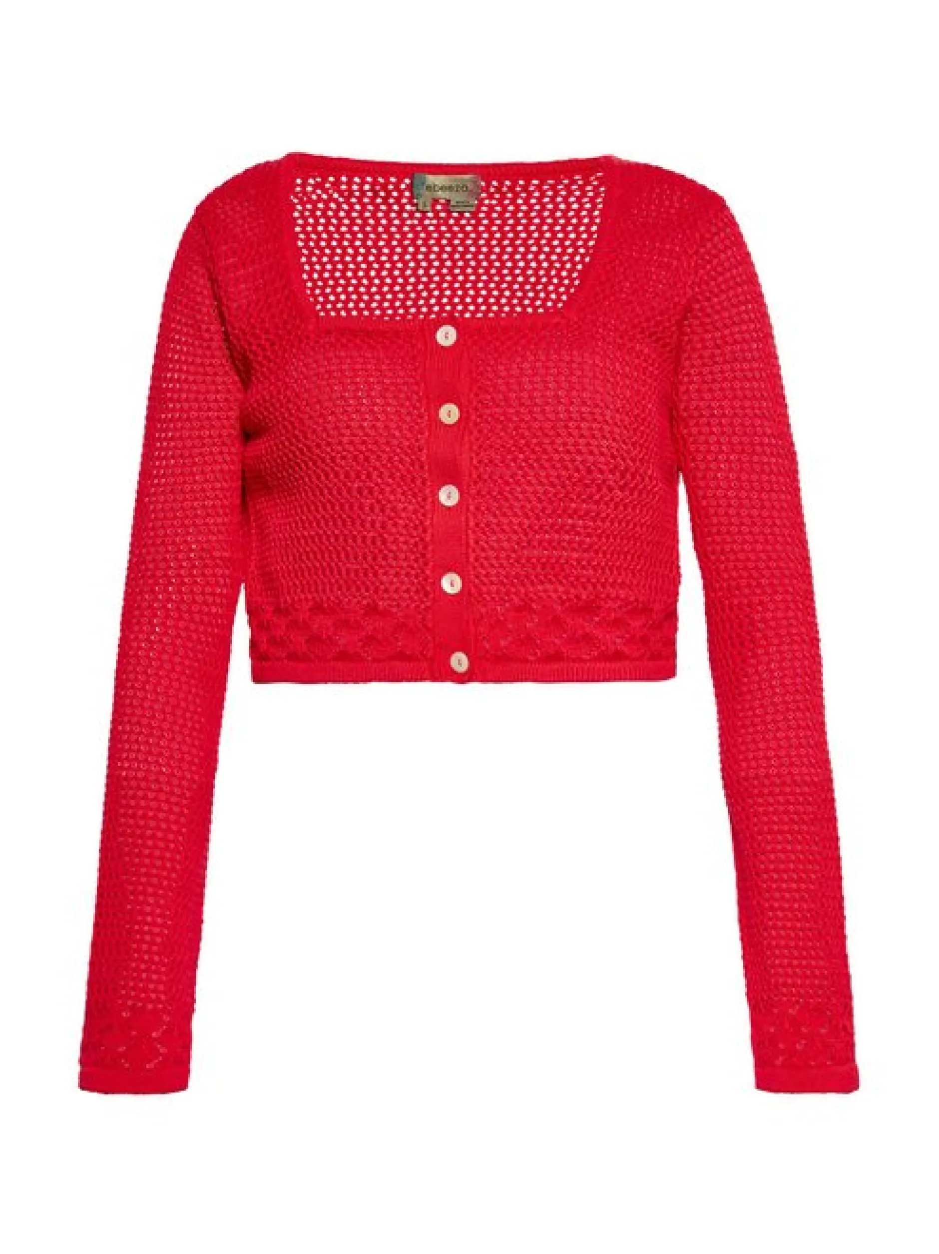 MyMo Damen Strickjacke in rot