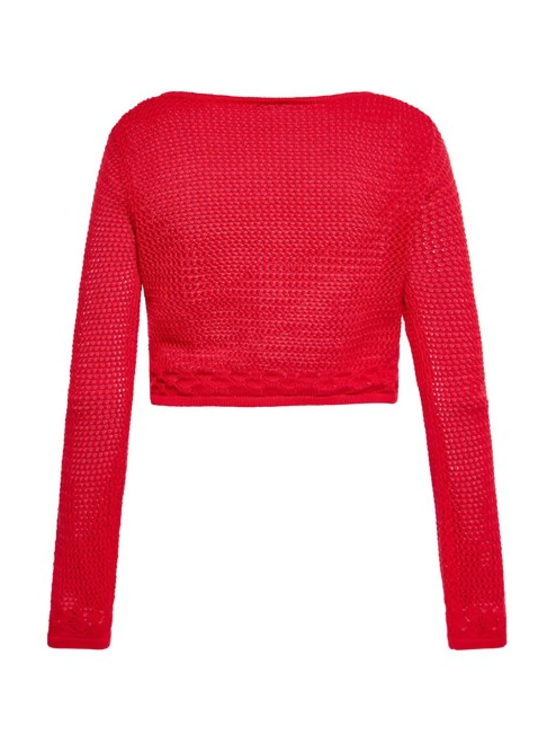 MyMo Damen Strickjacke in rot
