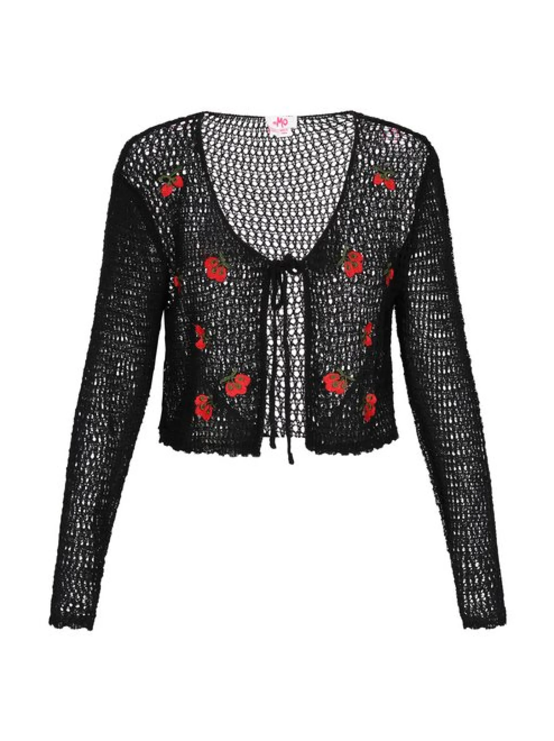 MyMo Damen Strickjacke in schwarz