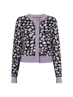 MyMo Damen Strickjacke in schwarz - Ausschnitt: Rundhals