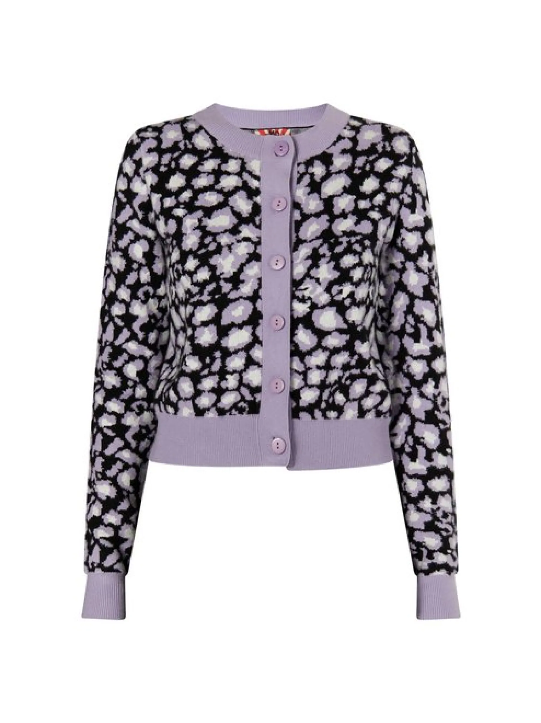 MyMo Damen Strickjacke in schwarz - Ausschnitt: Rundhals