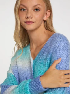 MyMo Damen Strickjacke in türkis