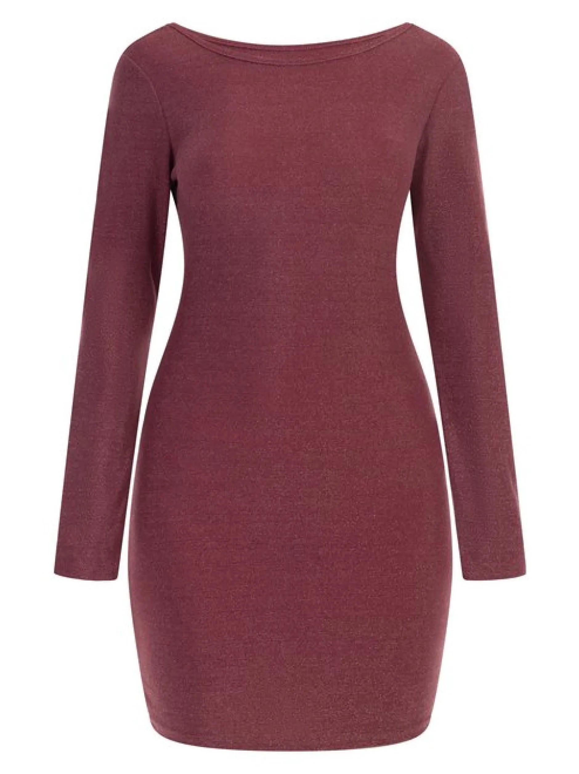 MyMo Damen Strick-Langarmkleid mini in pink