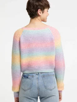 MyMo Damen Strickpullover in mehrfarbig