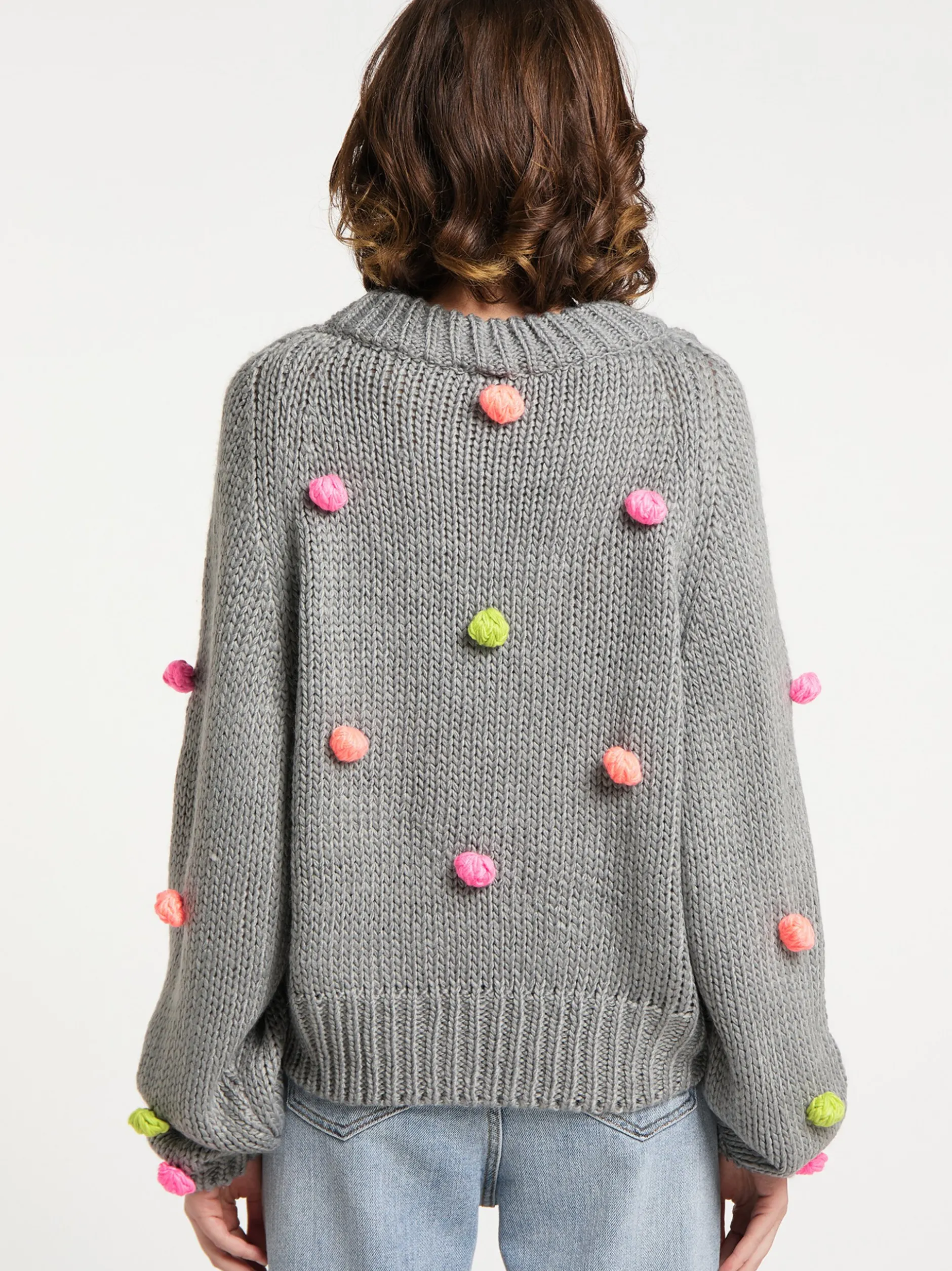 MyMo Damen Strickpullover in mehrfarbig
