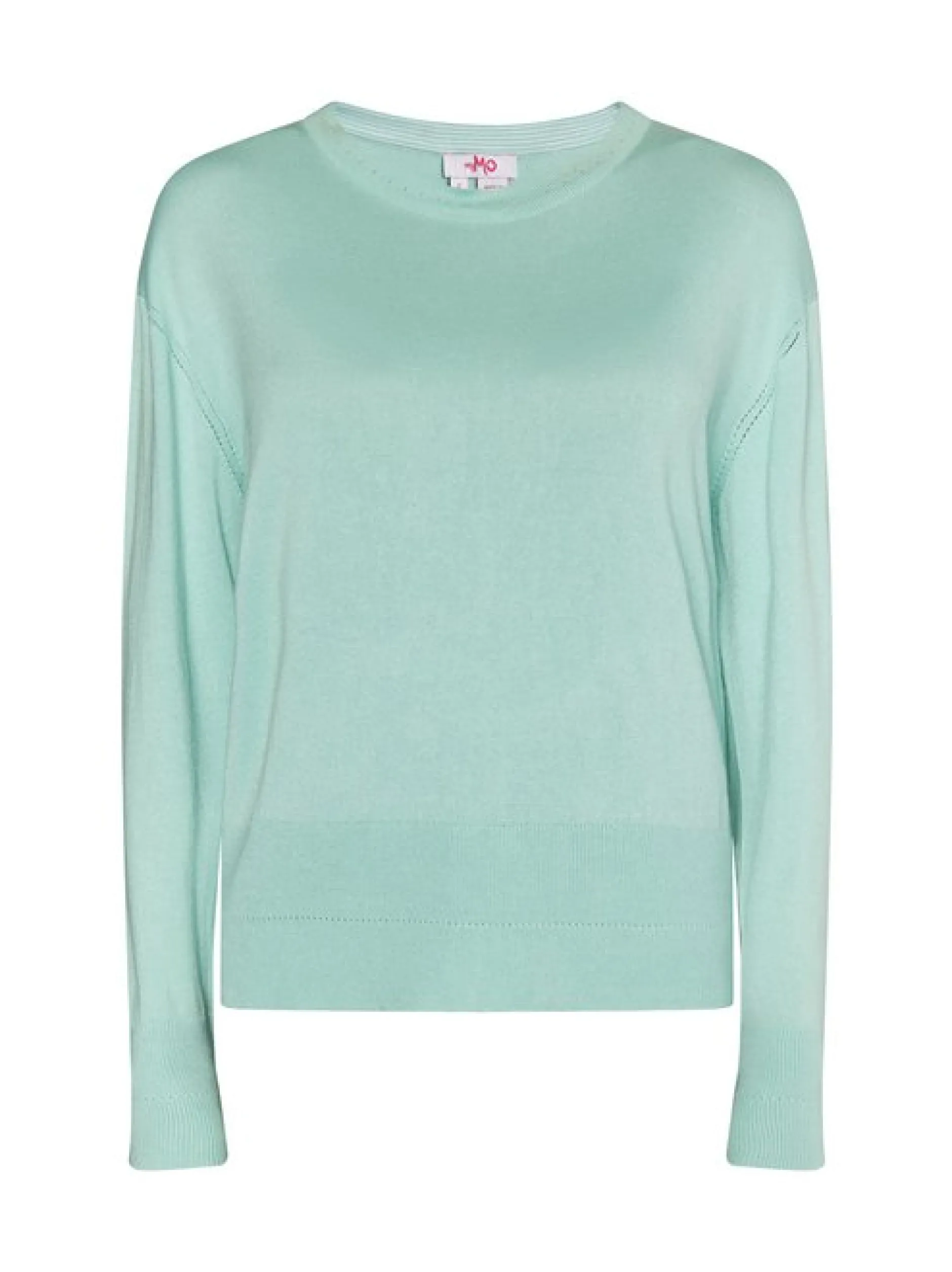 MyMo Damen Strickpullover in mint - Ausschnitt: Rundhals
